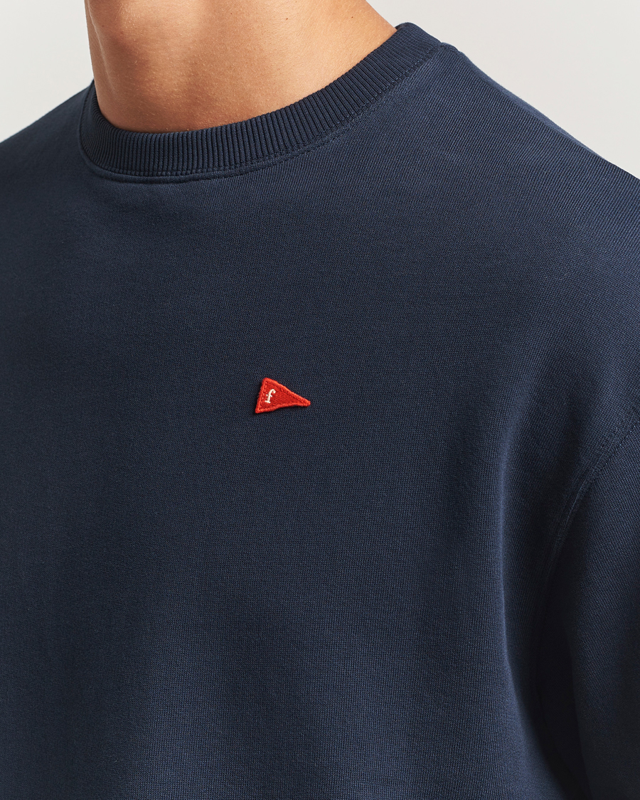 Heren | Truien | Forét | Flag Sweatshirt Navy