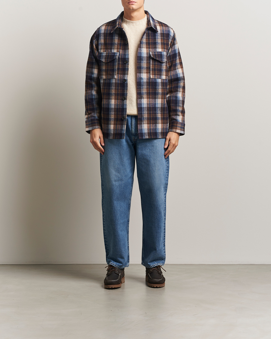 Heren | Overhemden | Filson | Checked Wool Jac Shirt Brown Multi