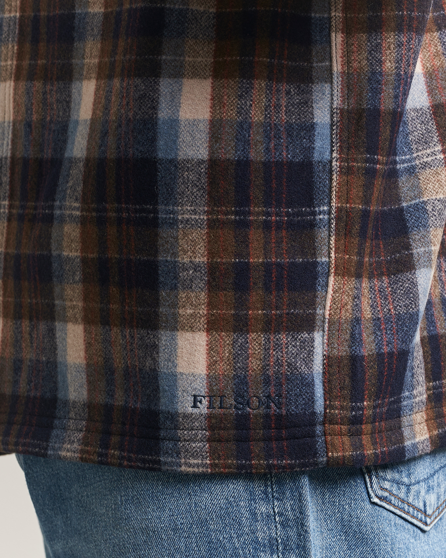 Heren | Overhemden | Filson | Checked Wool Jac Shirt Brown Multi