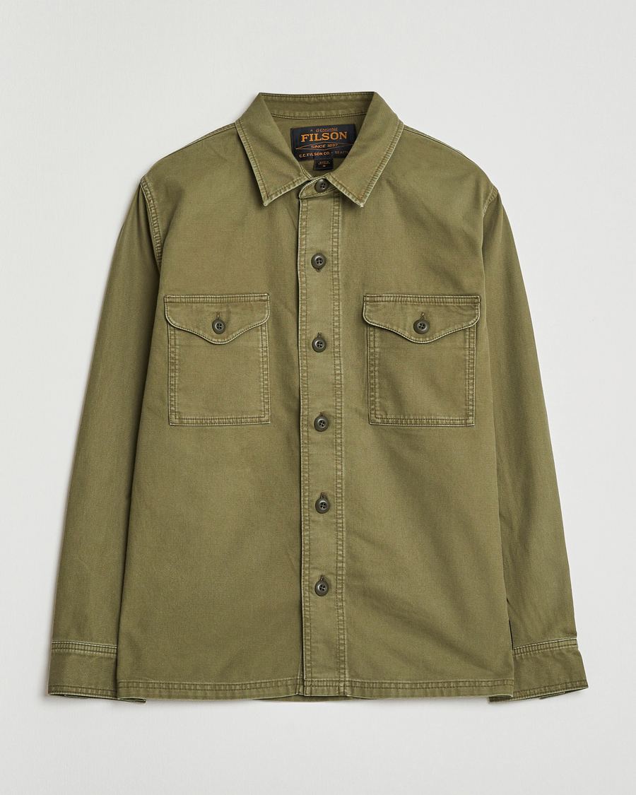 Heren | Overhemden | Filson | Clarkston Brushed Jac Shirt Surplus Green