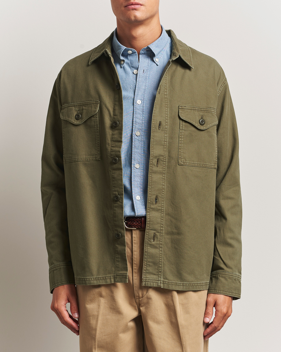 Heren | Overhemden | Filson | Clarkston Brushed Jac Shirt Surplus Green