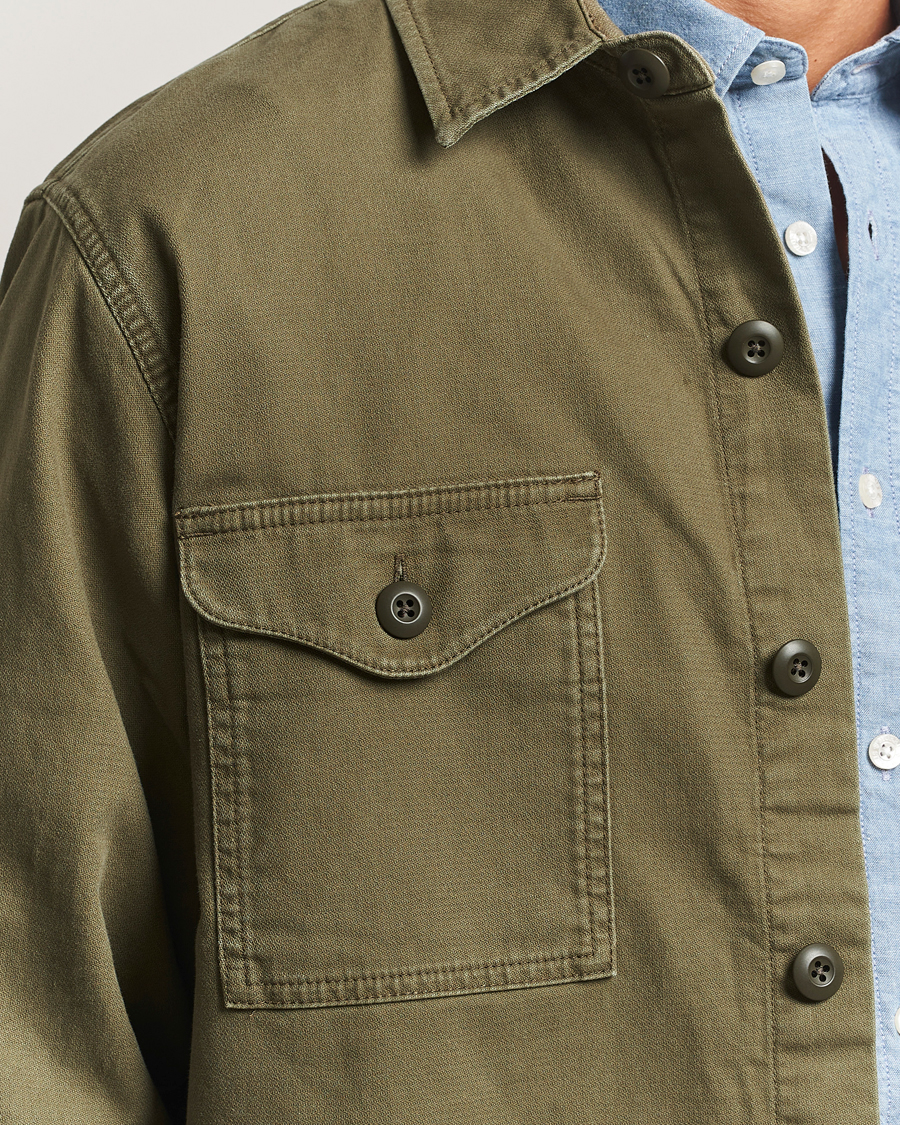 Heren | Overhemden | Filson | Clarkston Brushed Jac Shirt Surplus Green