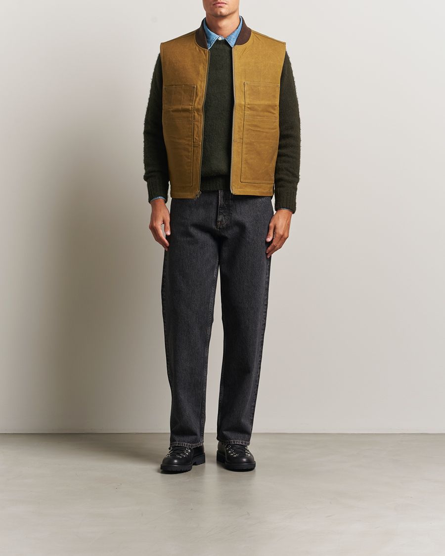 Heren | Gilets | Filson | Tin Cloth Insulated Work Vest Dark Tan