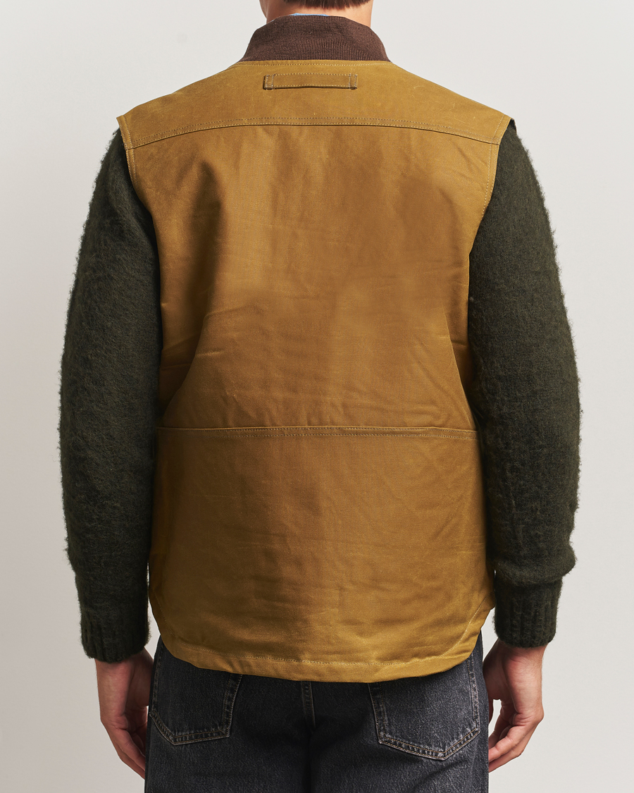 Heren | Gilets | Filson | Tin Cloth Insulated Work Vest Dark Tan