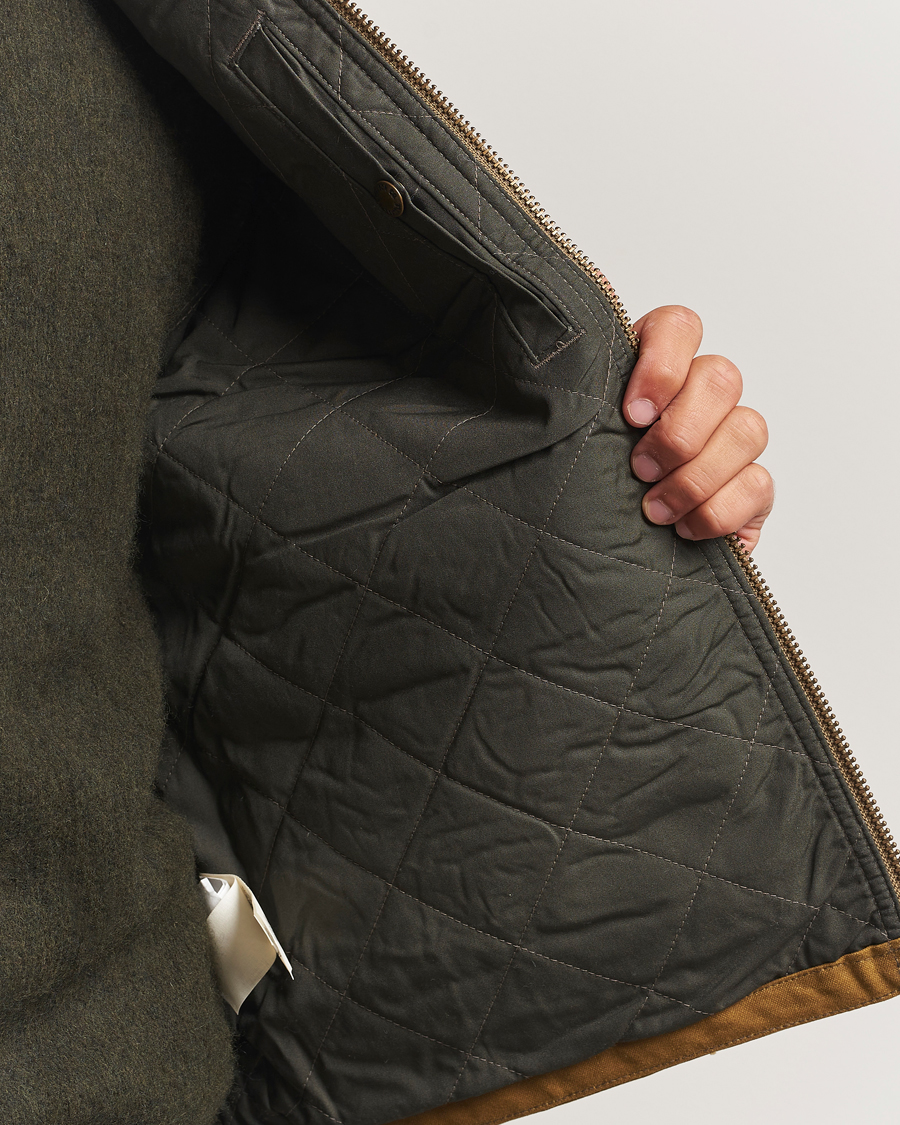 Heren | Gilets | Filson | Tin Cloth Insulated Work Vest Dark Tan