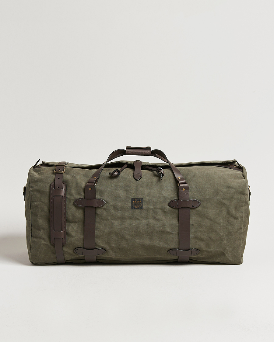 Heren | Tassen | Filson | Rugged Twill Duffle Large Otter Green