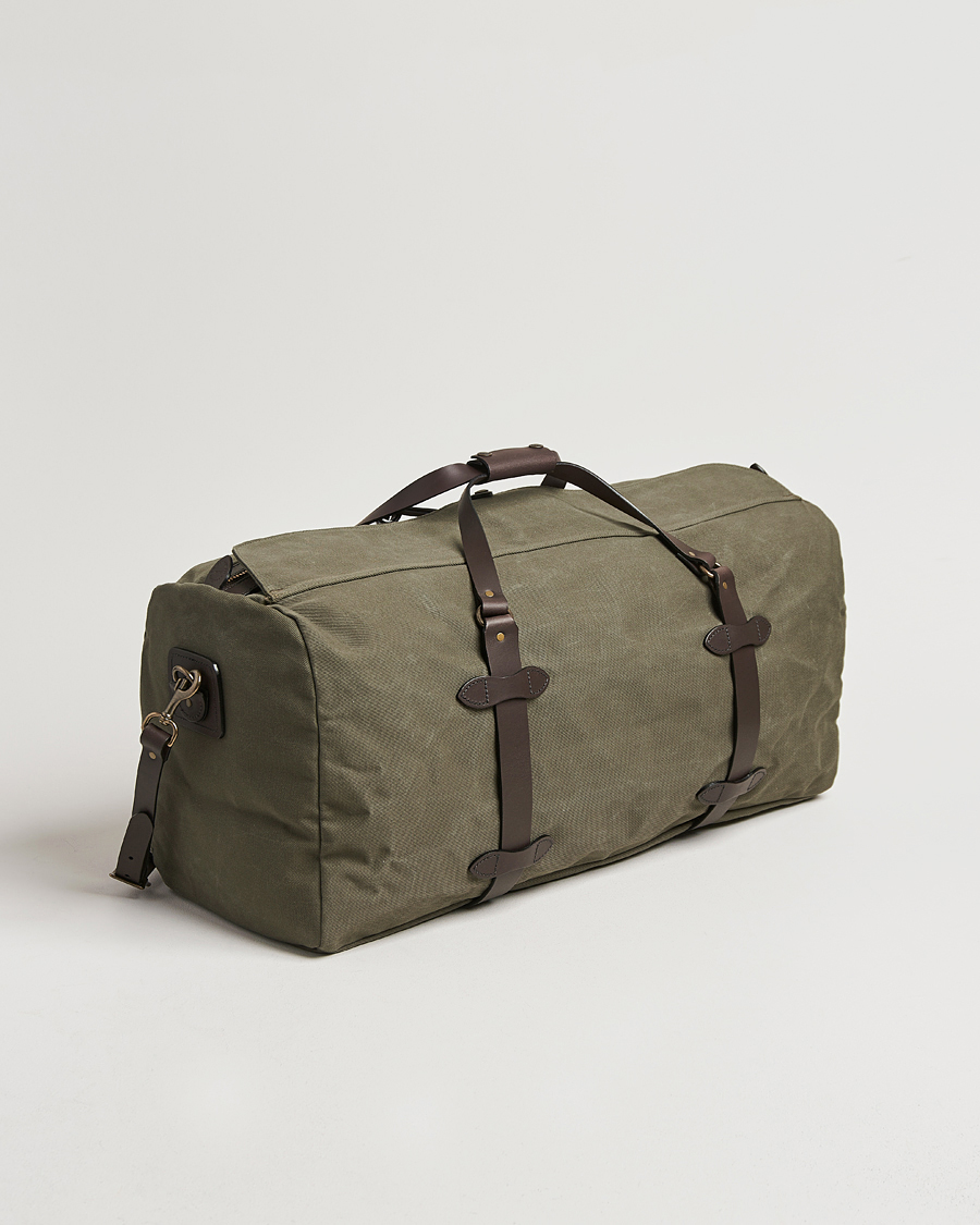 Heren | Tassen | Filson | Rugged Twill Duffle Large Otter Green