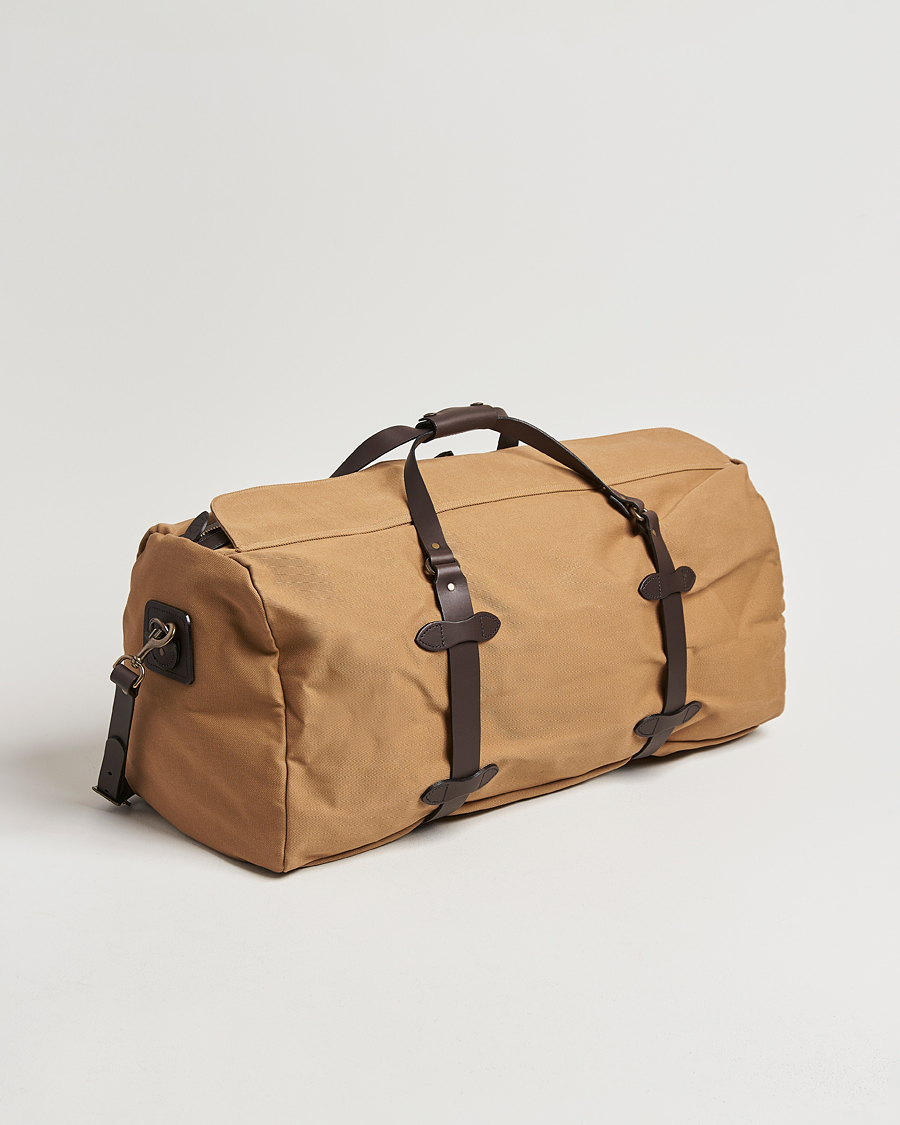 Heren | Tassen | Filson | Rugged Twill Duffle Large Tan