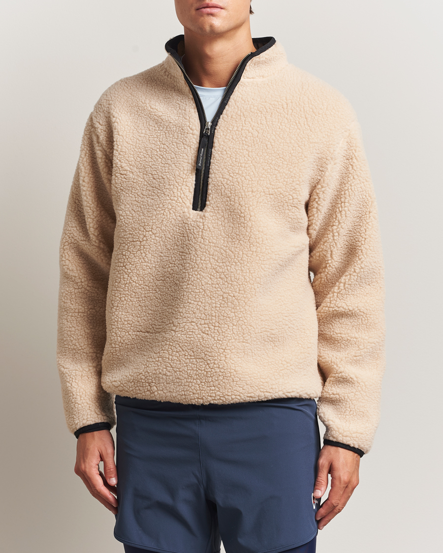 Heren | Truien | District Vision | Heavyweight Half Zip Pile Fleece Quartz