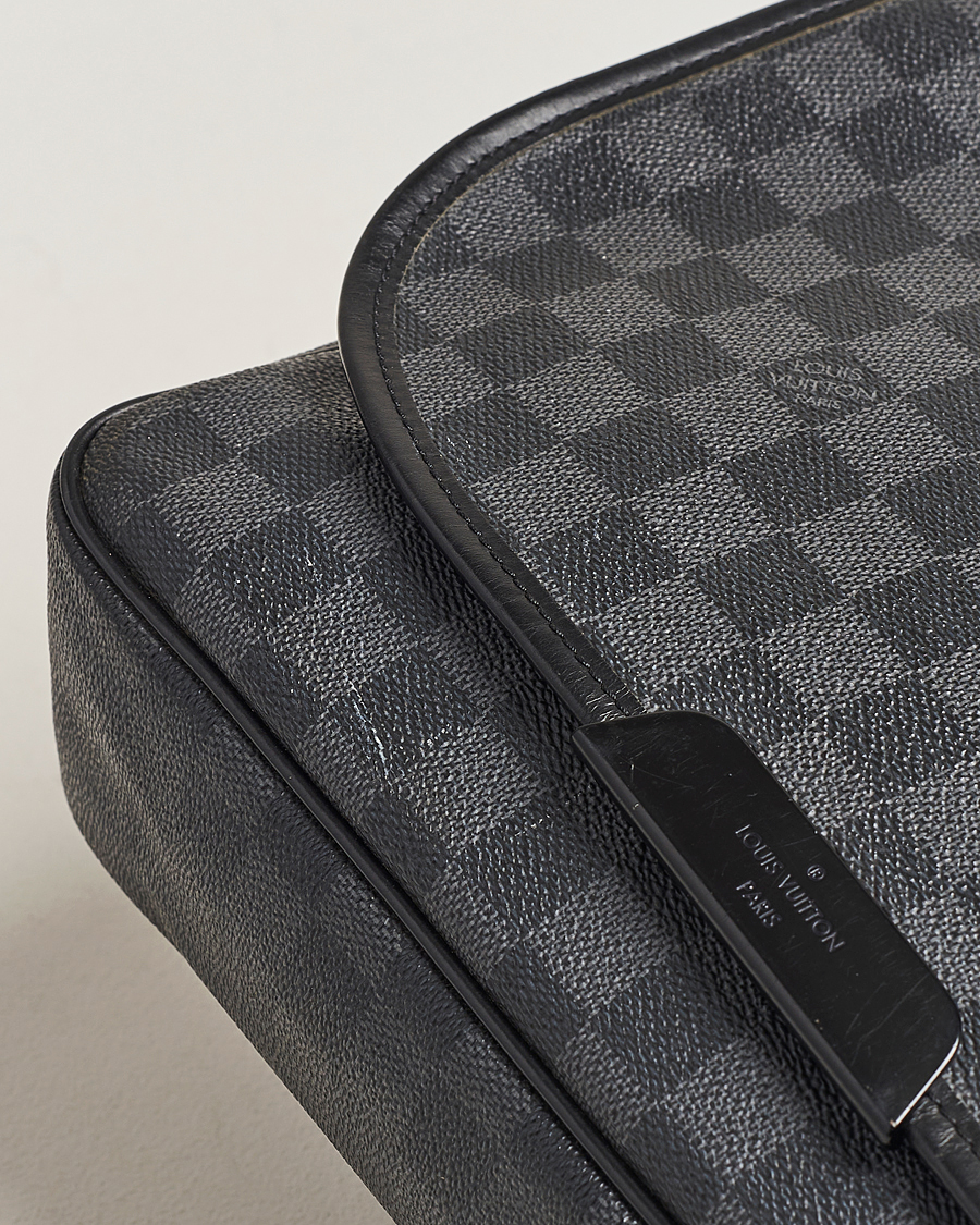 Heren | Pre-Owned & Vintage Bags | Louis Vuitton Pre-Owned | Daniel MM Shoulder Bag Damier Graphite