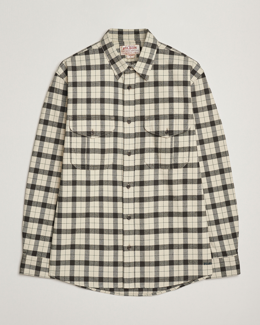 Heren | Overhemden | Filson | Checked Alaskan Guide Shirt Cream/Grey