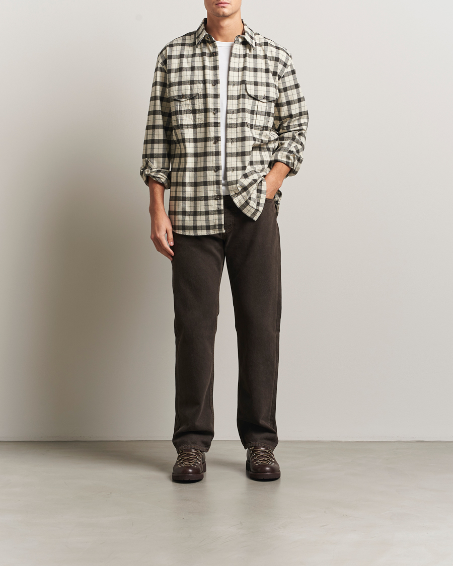 Heren | Overhemden | Filson | Checked Alaskan Guide Shirt Cream/Grey