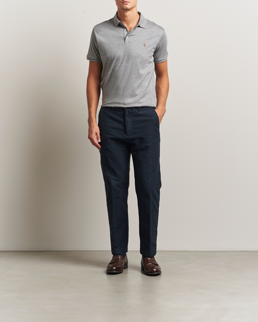 Heren | Polo's | Polo Ralph Lauren | Custom Slim Fit Cotton Polo Steel Heather
