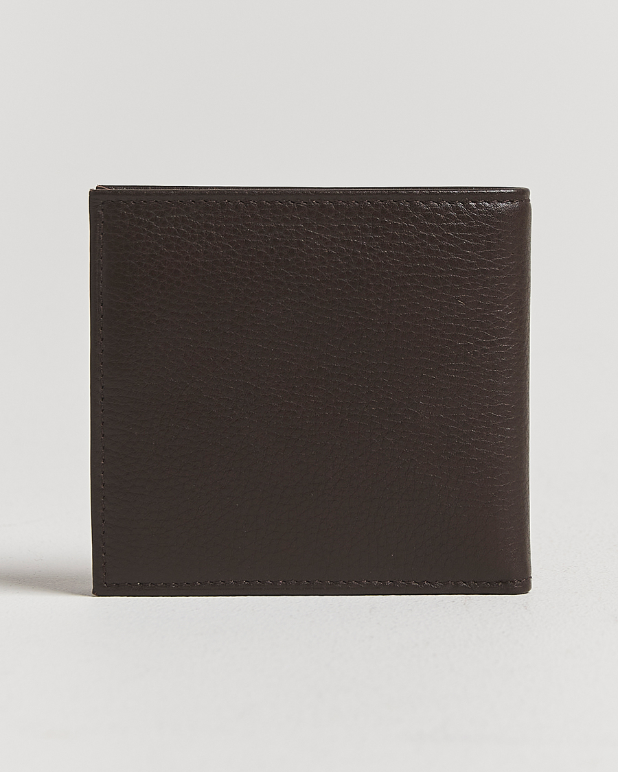 Heren | Portemonnees | Polo Ralph Lauren | Pebbled Leather Billfold Wallet Brown
