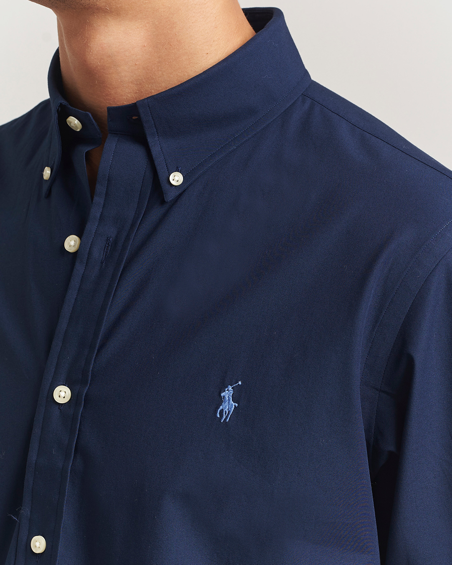 Heren | Overhemden | Polo Ralph Lauren | Custom Fit Stretch Poplin Shirt Newport Navy