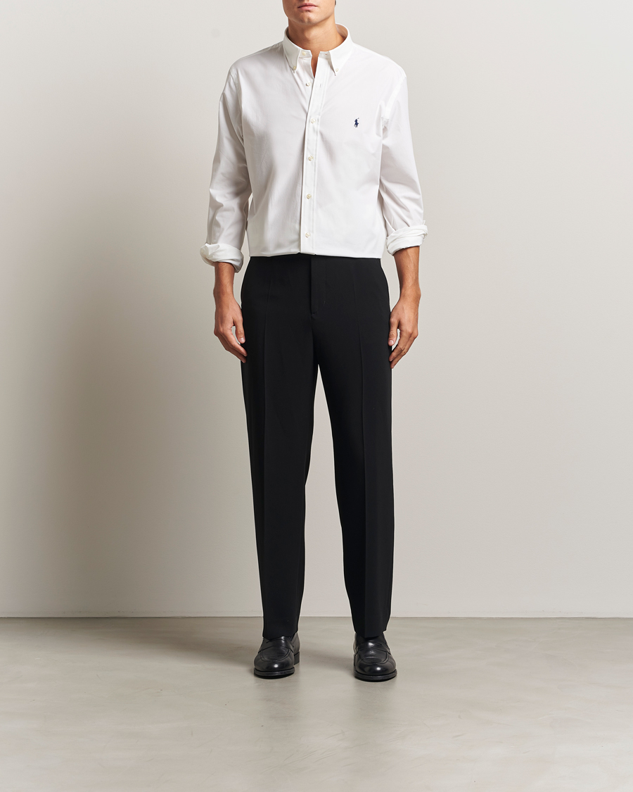Heren | Overhemden | Polo Ralph Lauren | Custom Fit Stretch Poplin Shirt White
