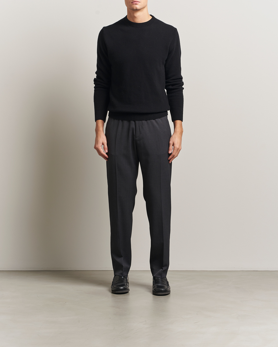 Heren | Broeken | Filippa K | Theo Relaxed Wool Trousers Mid Grey