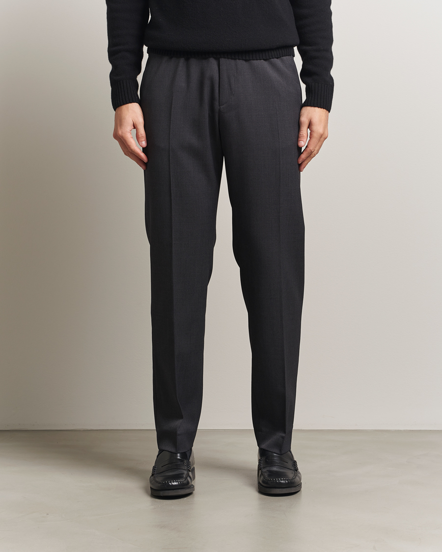 Heren | Broeken | Filippa K | Theo Relaxed Wool Trousers Mid Grey
