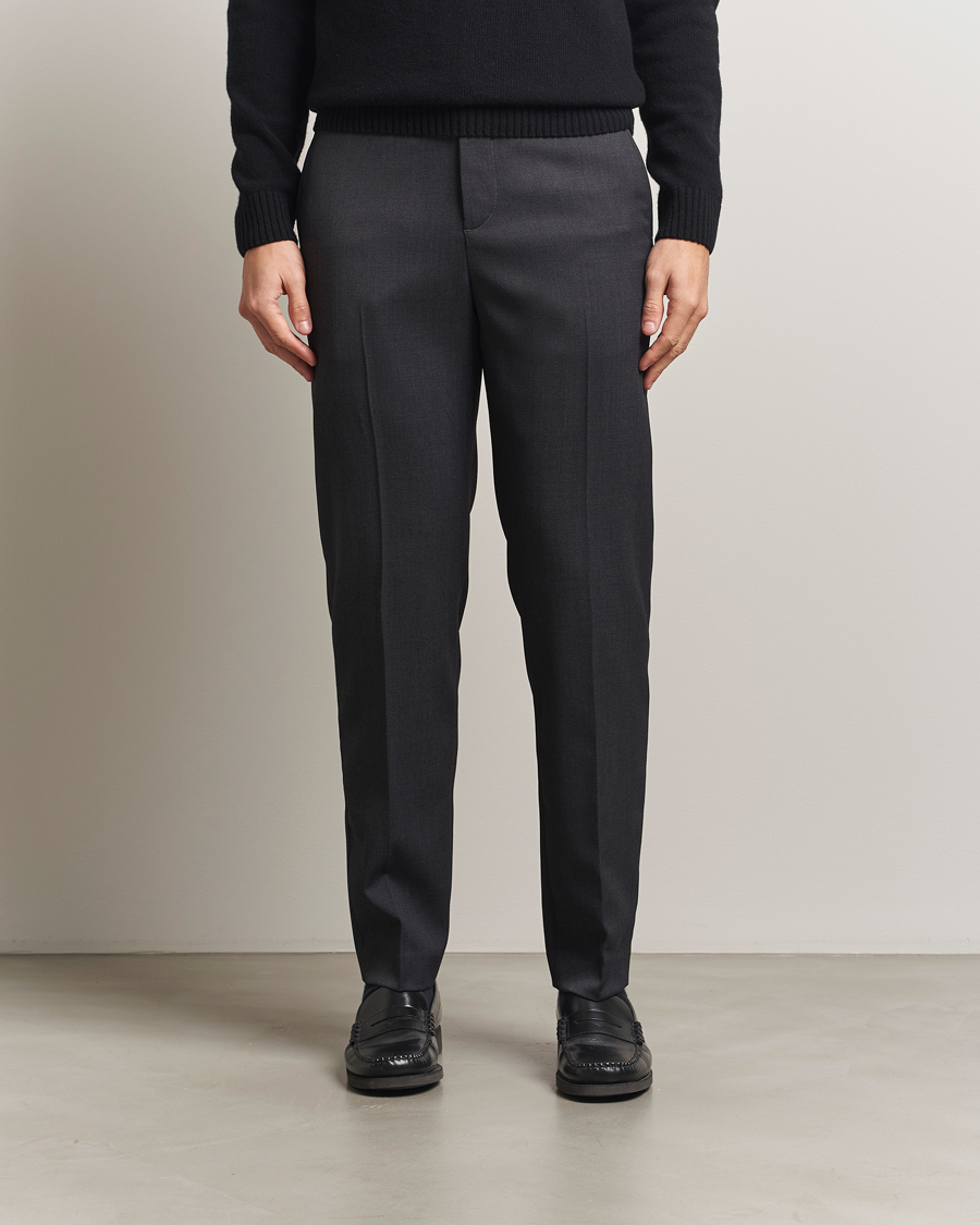 Heren | Broeken | Filippa K | Troy Tailored Drawstring Trousers Mid Grey