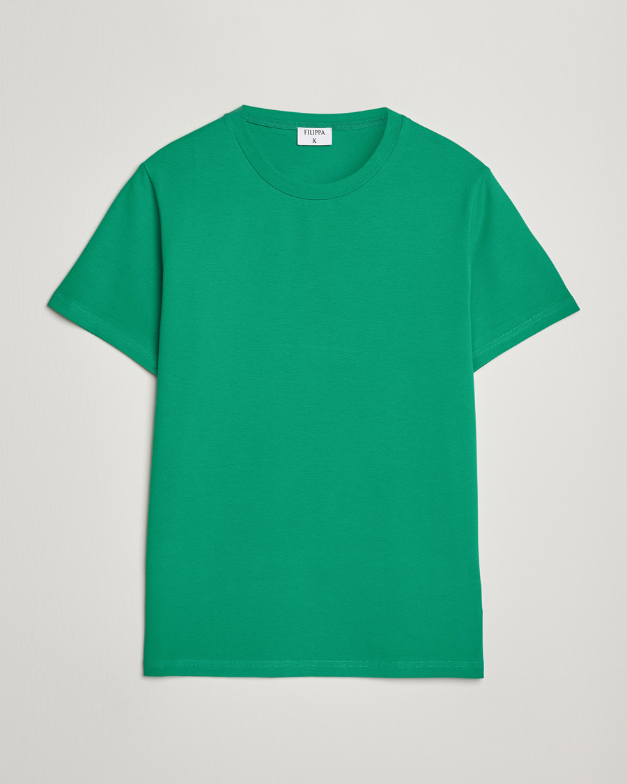 Heren | T-shirts | Filippa K | Soft Lycra T-Shirt Apple Green