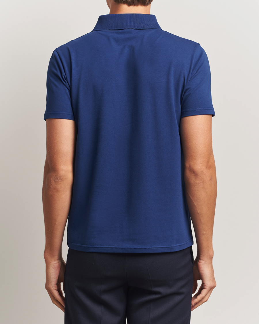 Heren | Polo's | Filippa K | Soft Lycra Polo T-Shirt Royal Navy