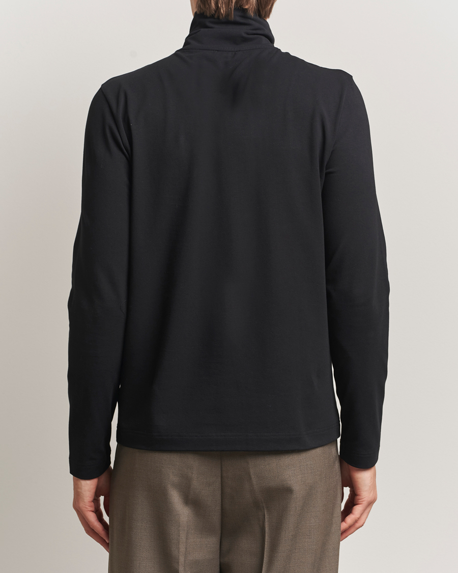 Heren | Truien | Filippa K | Organic Cotton Stretch Turtleneck Black