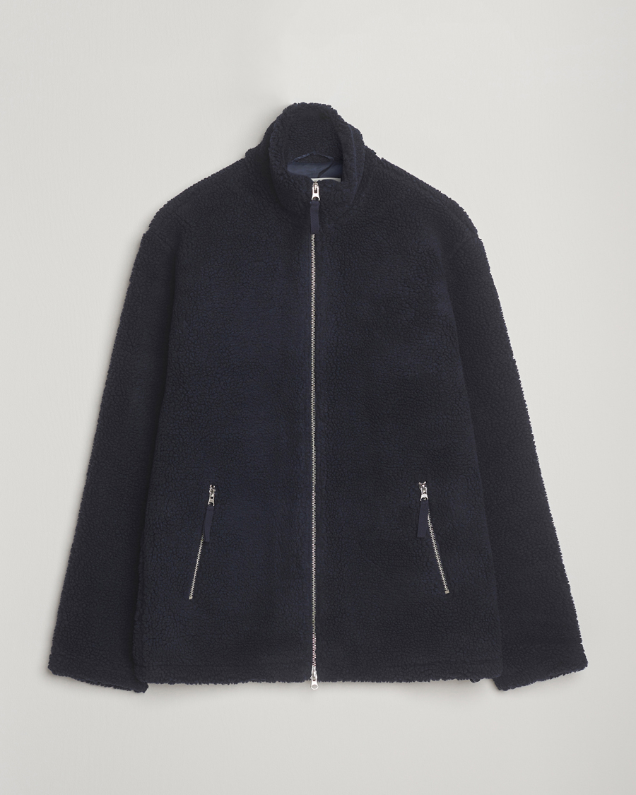 Heren | Jassen | A Day's March | Acton Fleece Jacket Navy