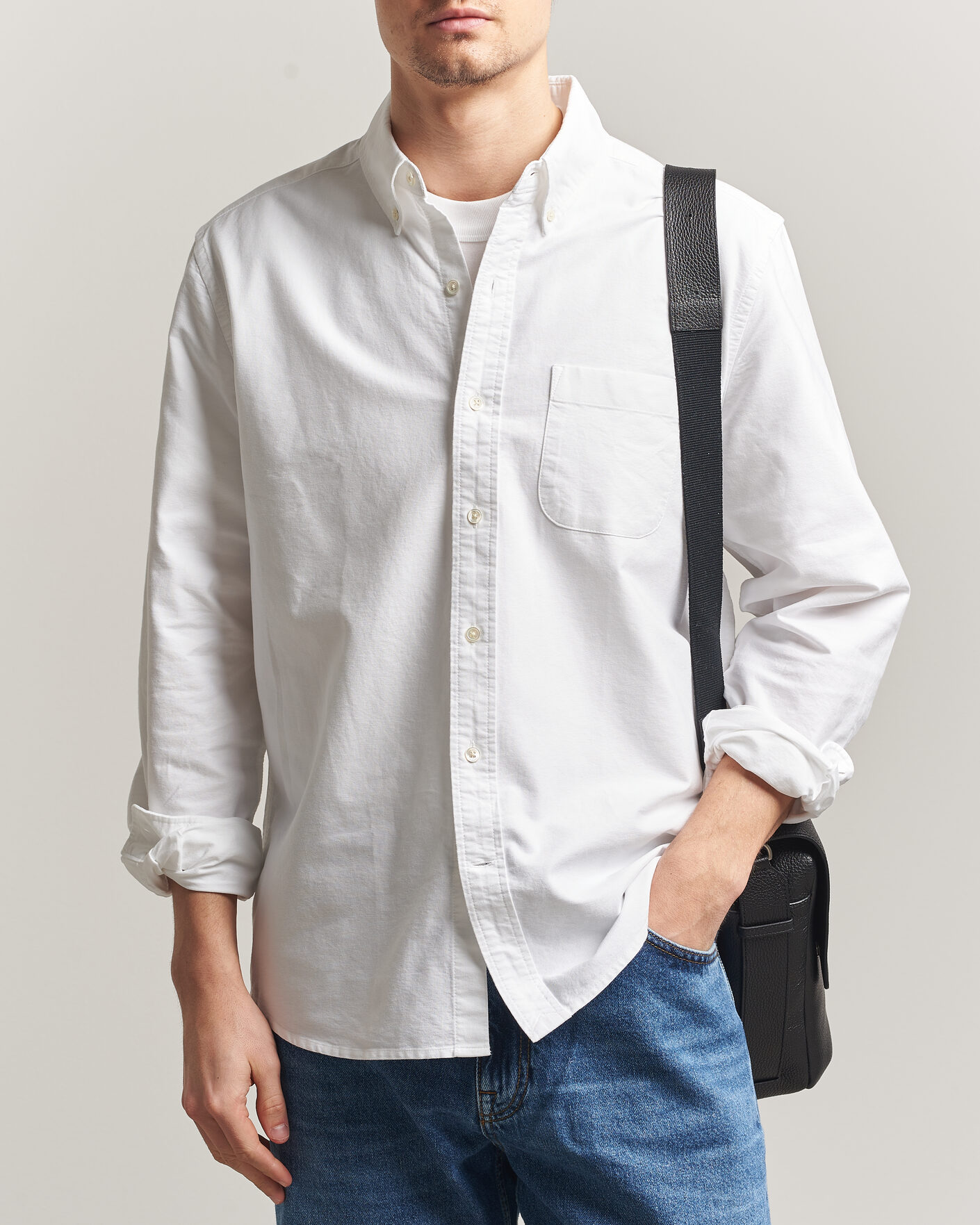 Heren | Overhemden | A Day's March | Classic Oxford Shirt White