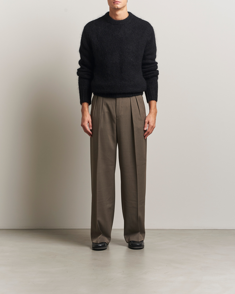 Heren | Truien | A Day's March | Tietar Mohair Sweater Black