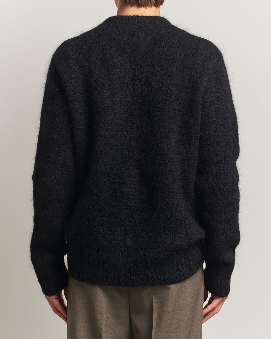 Heren | Truien | A Day's March | Tietar Mohair Sweater Black