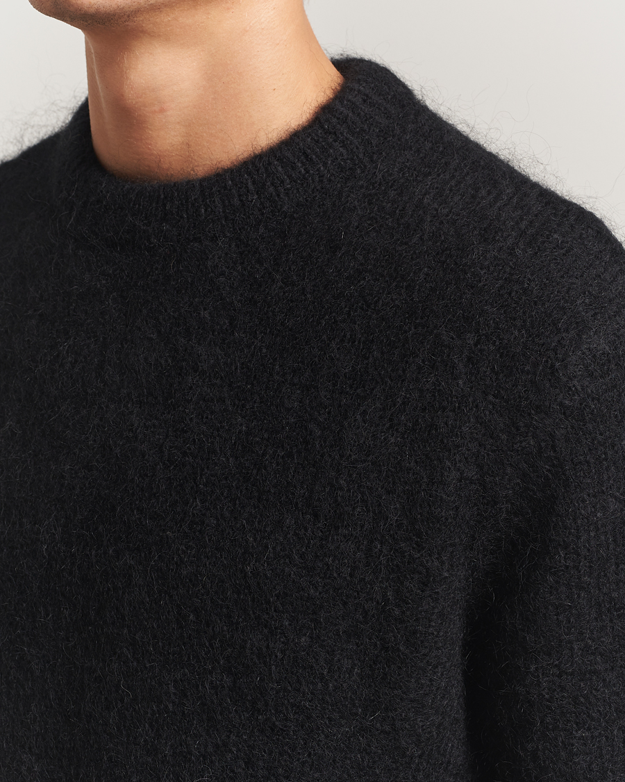 Heren | Truien | A Day's March | Tietar Mohair Sweater Black