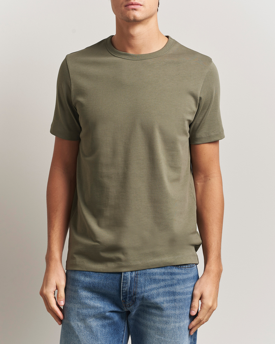 Heren | T-shirts | A Day's March | Heavyweight T-Shirt Smoke Olive