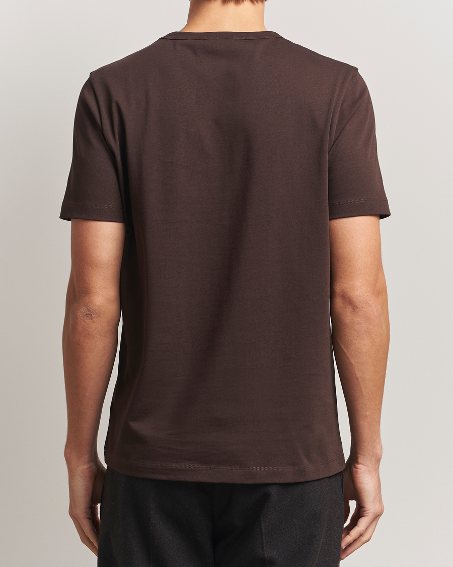 Heren | T-shirts | A Day's March | Heavyweight T-Shirt Dark Brown