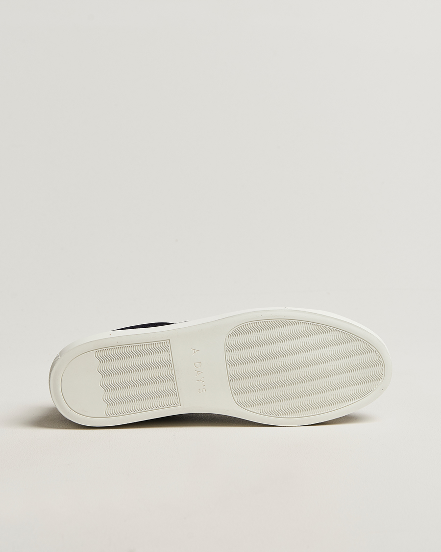 Heren | Sneakers | A Day's March | Suede Marching Sneaker Navy