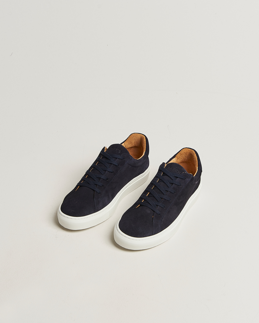 Heren | Sneakers | A Day's March | Suede Marching Sneaker Navy