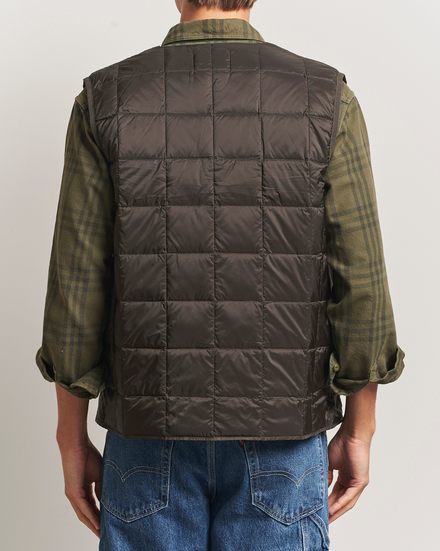Heren | Gilets | TAION | V-Neck Lightweight Down Vest Dark Choco
