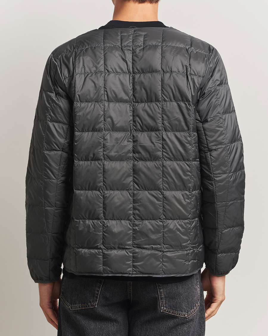 Heren | Jassen | TAION | Crew Neck Button Down Jacket Dark Grey