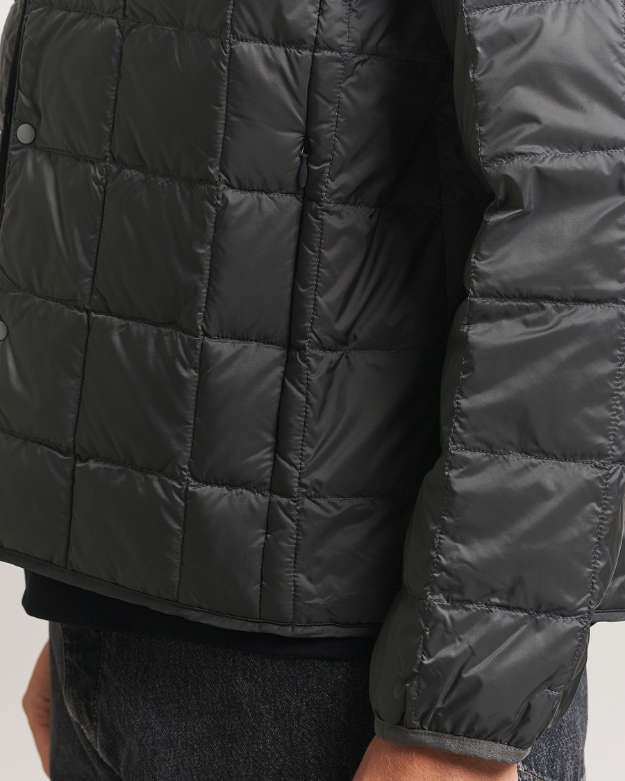 Heren | Jassen | TAION | Crew Neck Button Down Jacket Dark Grey