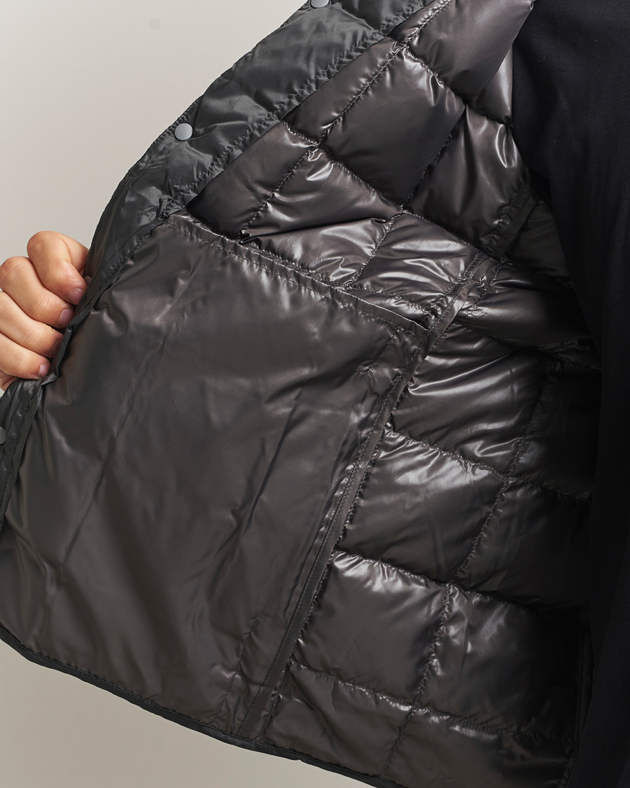Heren | Jassen | TAION | Crew Neck Button Down Jacket Dark Grey