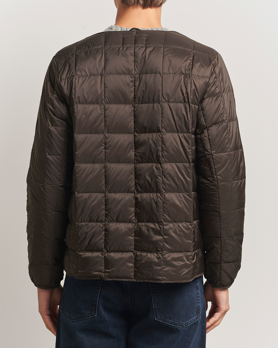 Heren | Jassen | TAION | Crew Neck Button Down Jacket Dark Choco