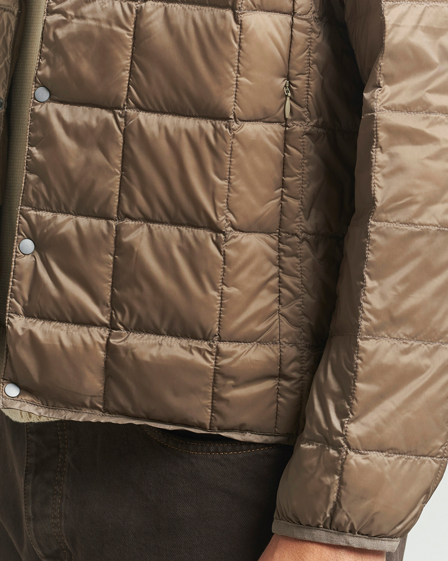 Heren | Jassen | TAION | Crew Neck Button Down Jacket Khaki