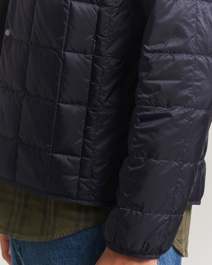 Heren | Jassen | TAION | Crew Neck Button Down Jacket Navy