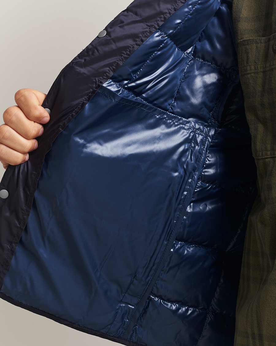 Heren | Jassen | TAION | Crew Neck Button Down Jacket Navy