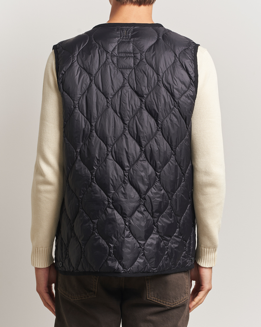 Heren | Gilets | TAION | Military Crew Neck Down Vest Black