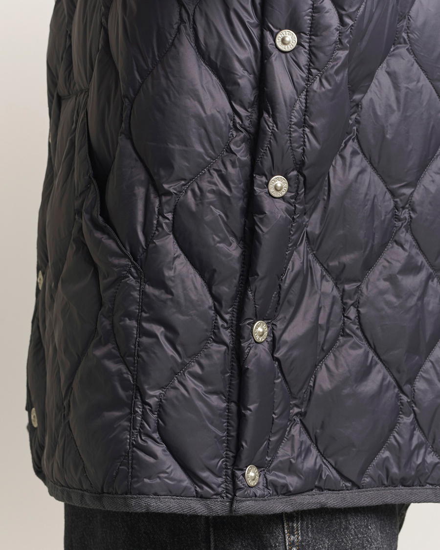 Heren | Gilets | TAION | Military Crew Neck Down Vest Dark Grey