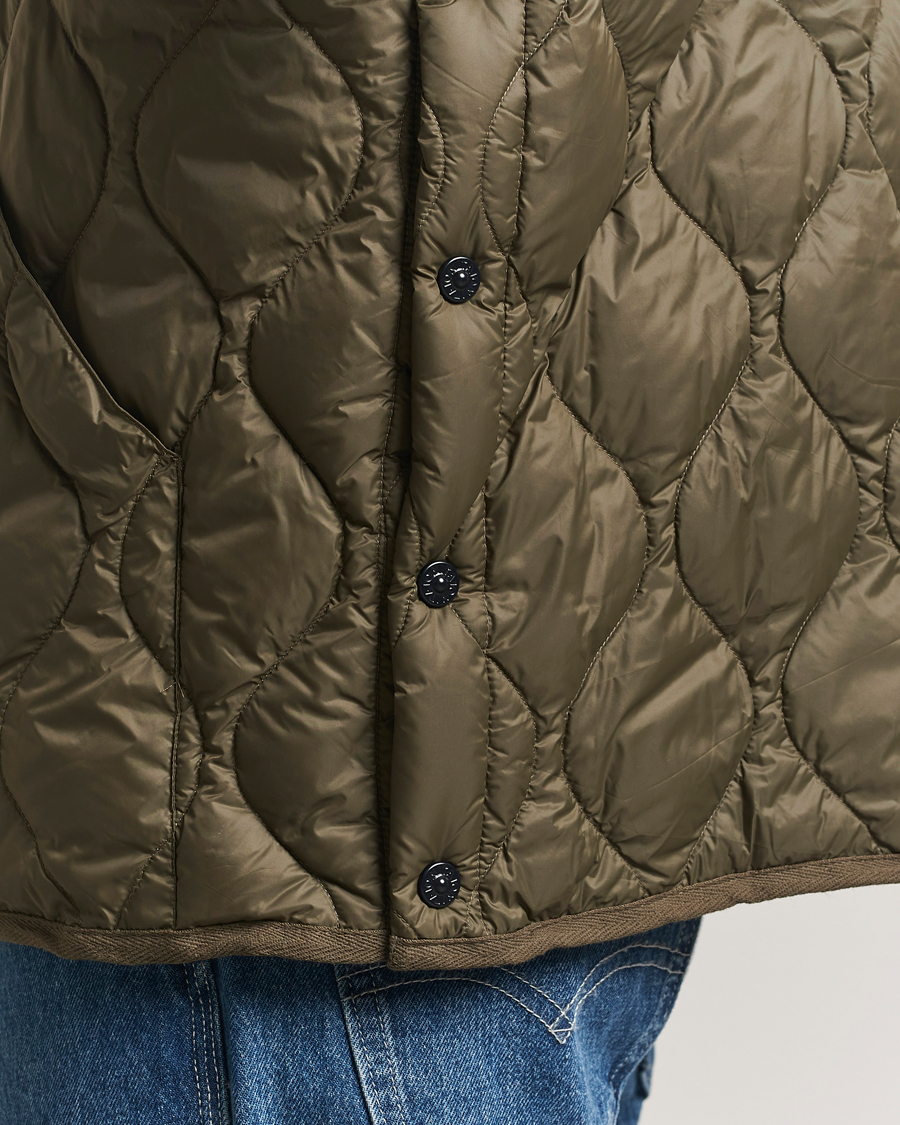 Heren | Gilets | TAION | Military Crew Neck Down Vest Dark Olive