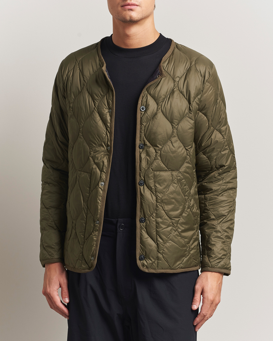 Heren | Jassen | TAION | Military Crew Neck Down Jacket Dark Olive