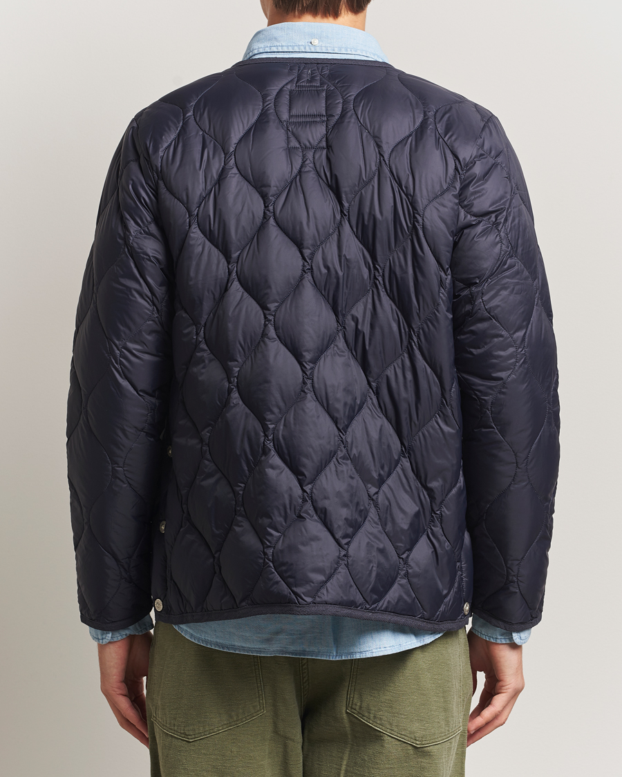 Heren | Jassen | TAION | Military Crew Neck Down Jacket Navy