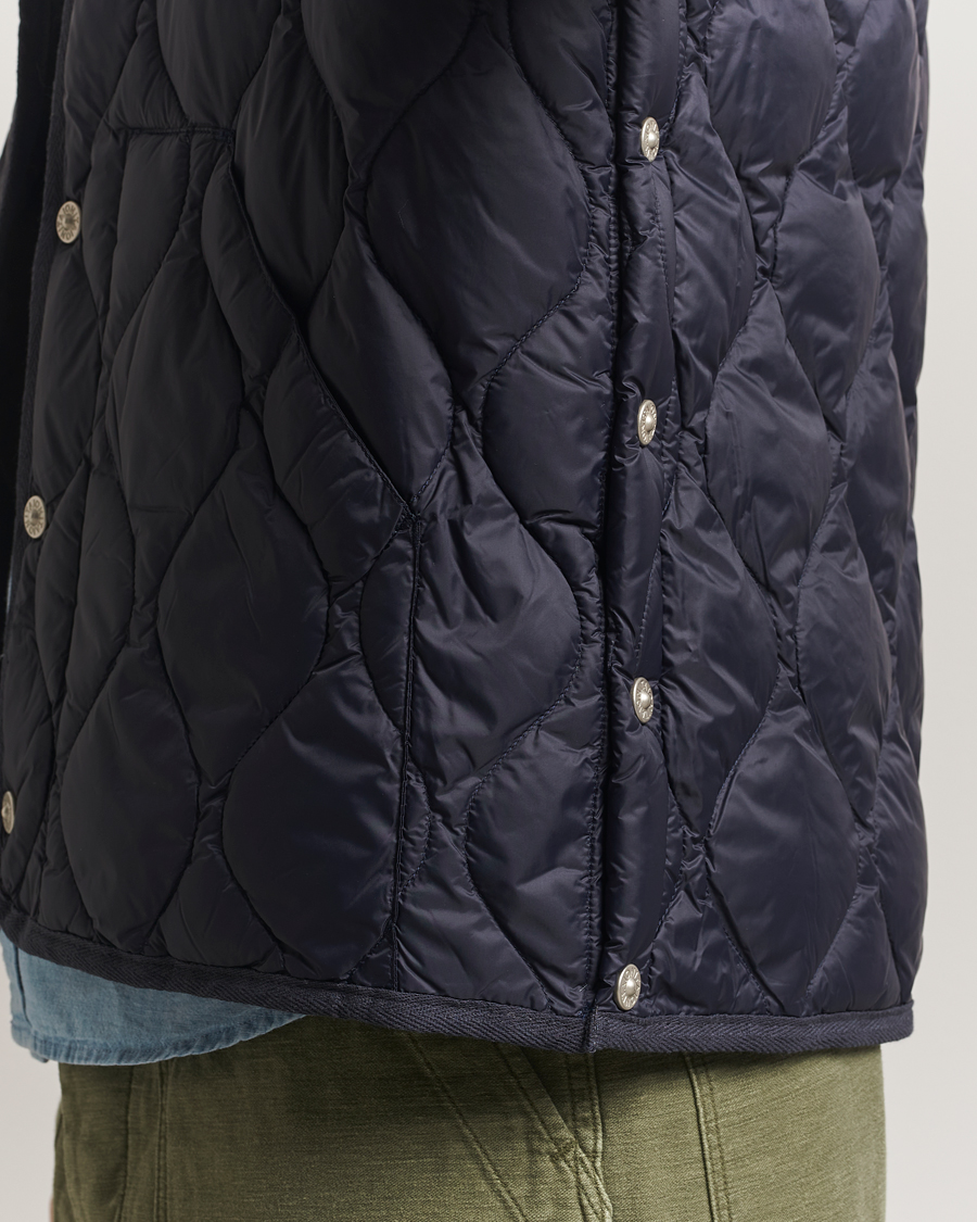 Heren | Jassen | TAION | Military Crew Neck Down Jacket Navy