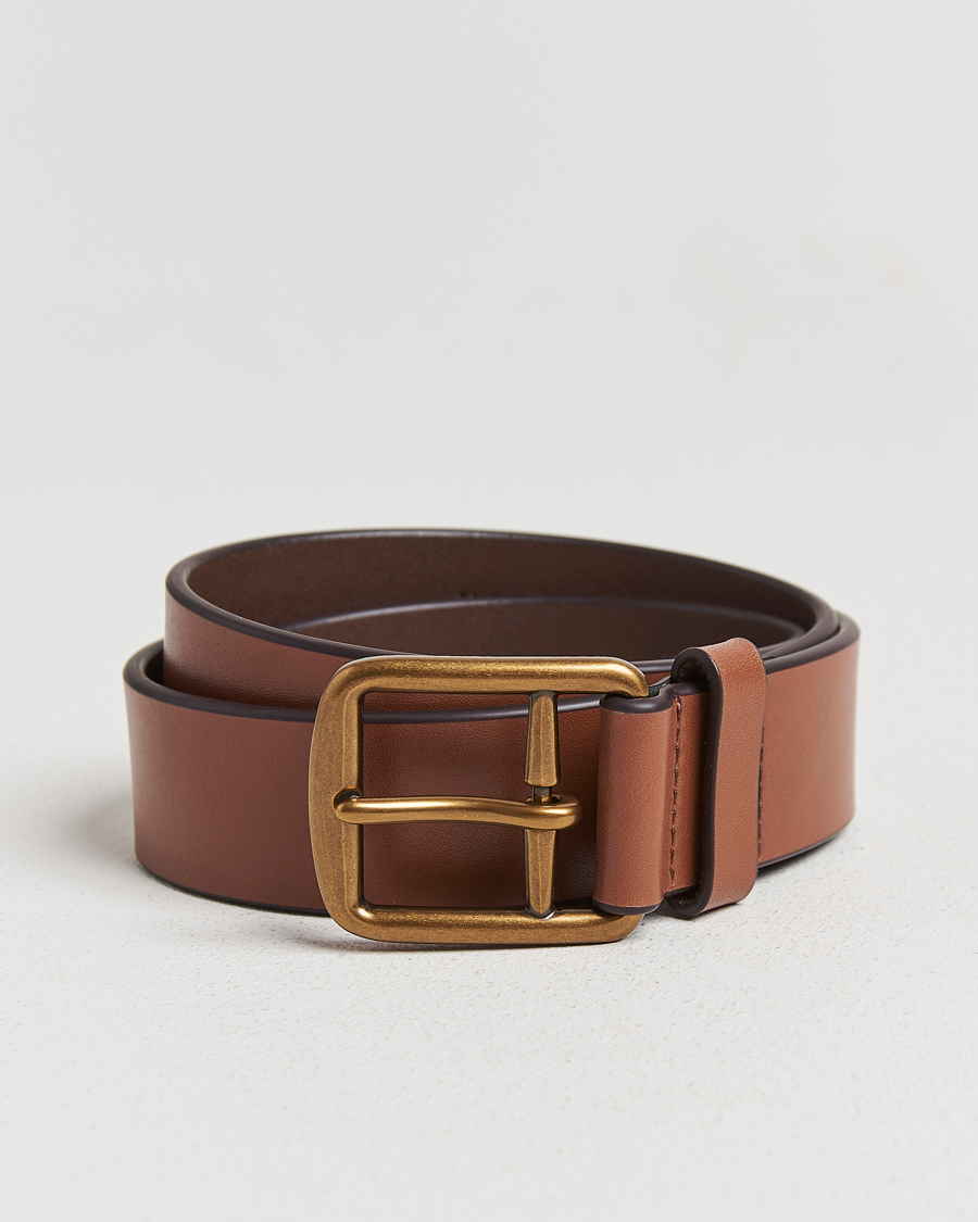 Heren | Riemen | Polo Ralph Lauren | Signature Pony Leather Belt Saddle
